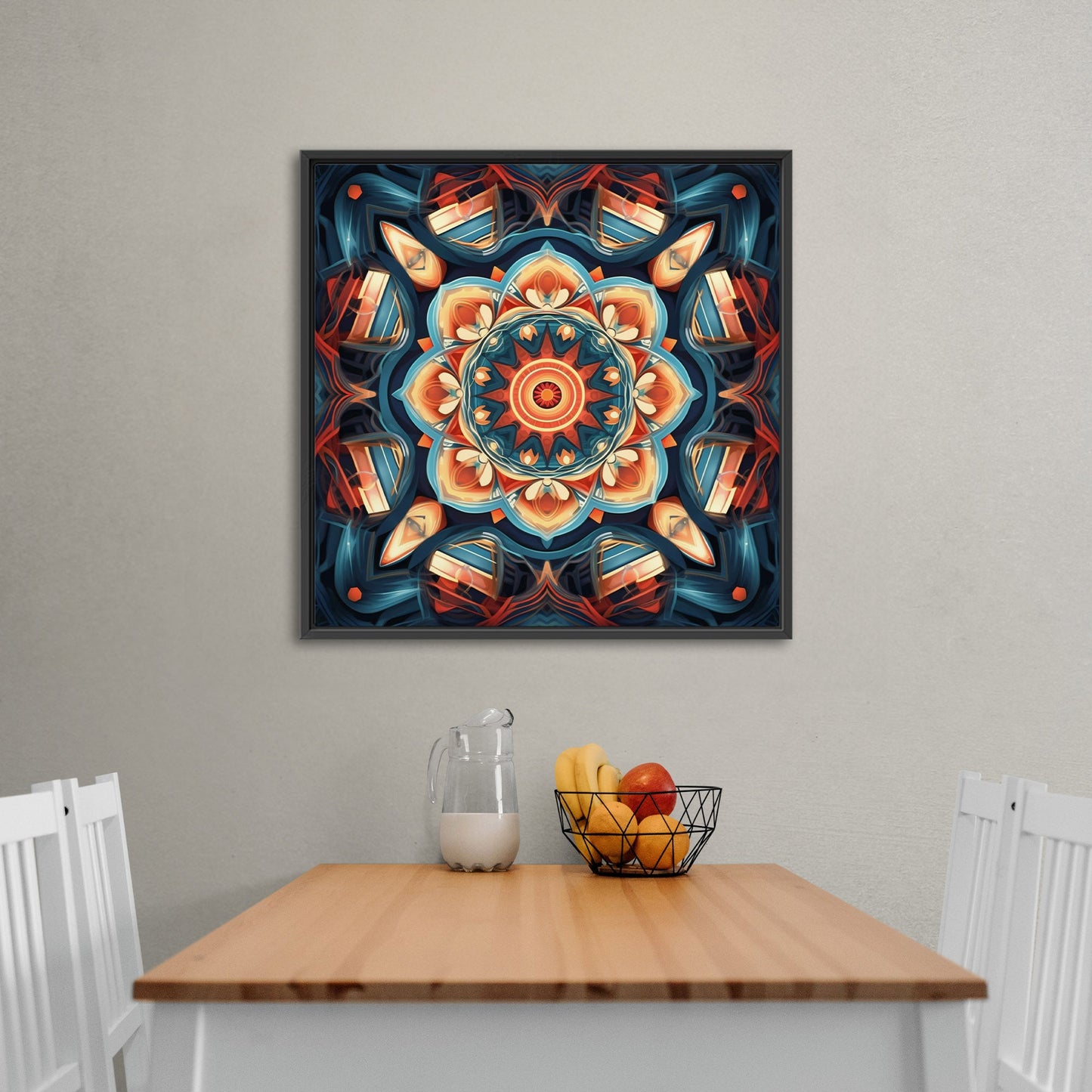 Symmetrical 3D Render Kaleidoscope Painting - Ethereal Symmetry