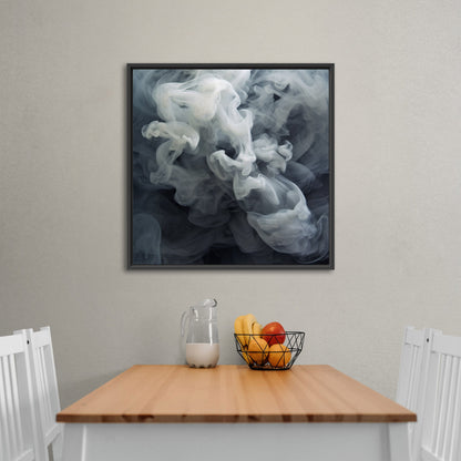 Photorealist Smoke in Grey and White - Ethereal Euphoria