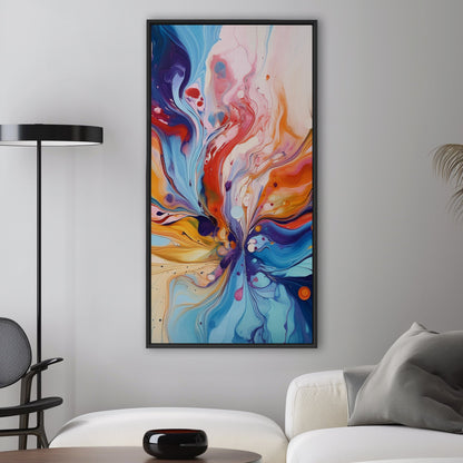 Colorful Abstract Splatter Painting - Colorful Movement