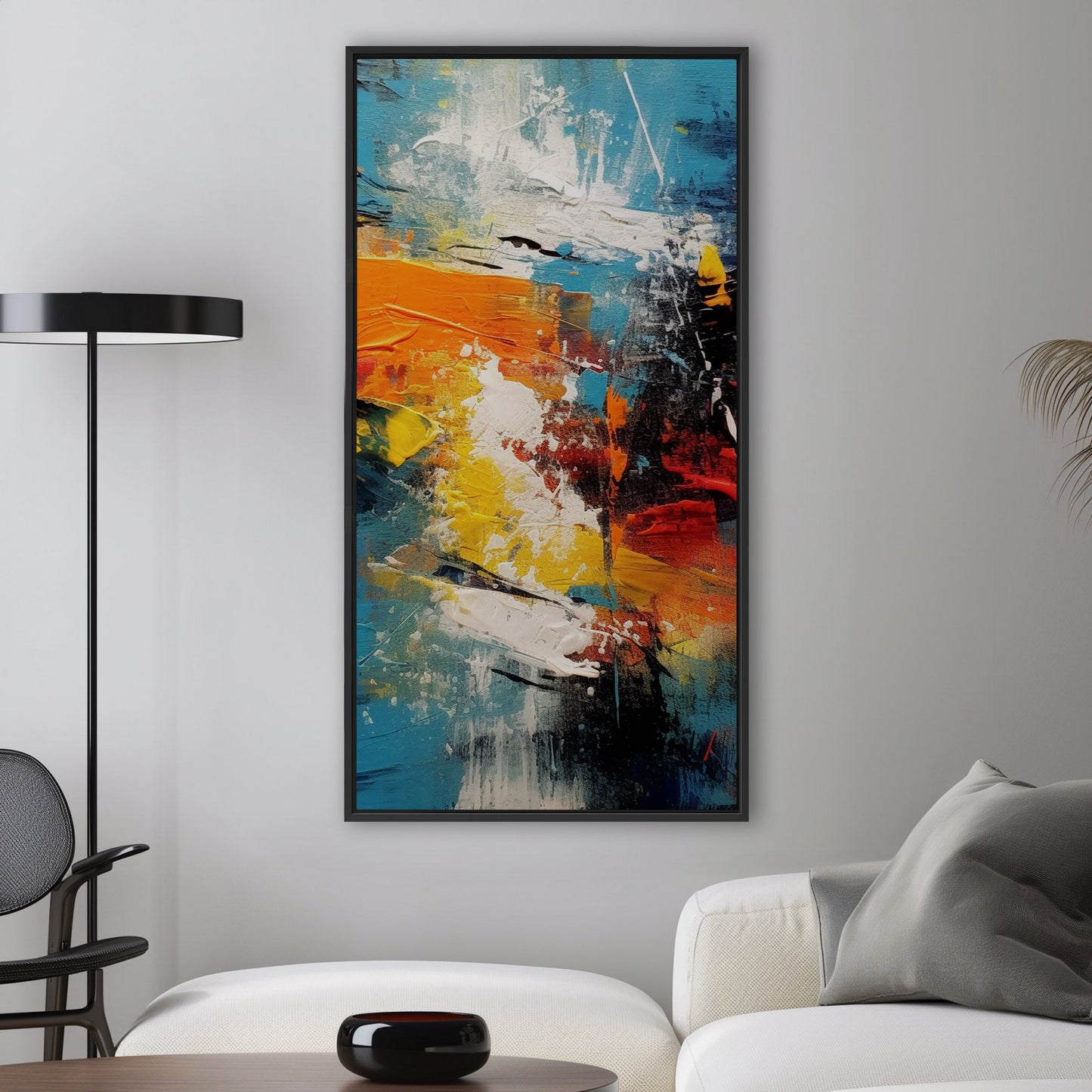 Abstract Oil Painting - Vibrant Energy: Embrace the Abstract