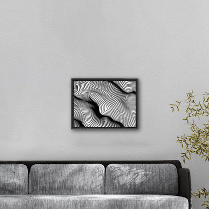 Elevate any space with sophisticated, intricate black and white wall art - Elegance Enigma