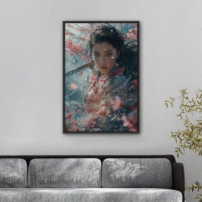 Figurative Portrait - Enchanted Sakura Garden