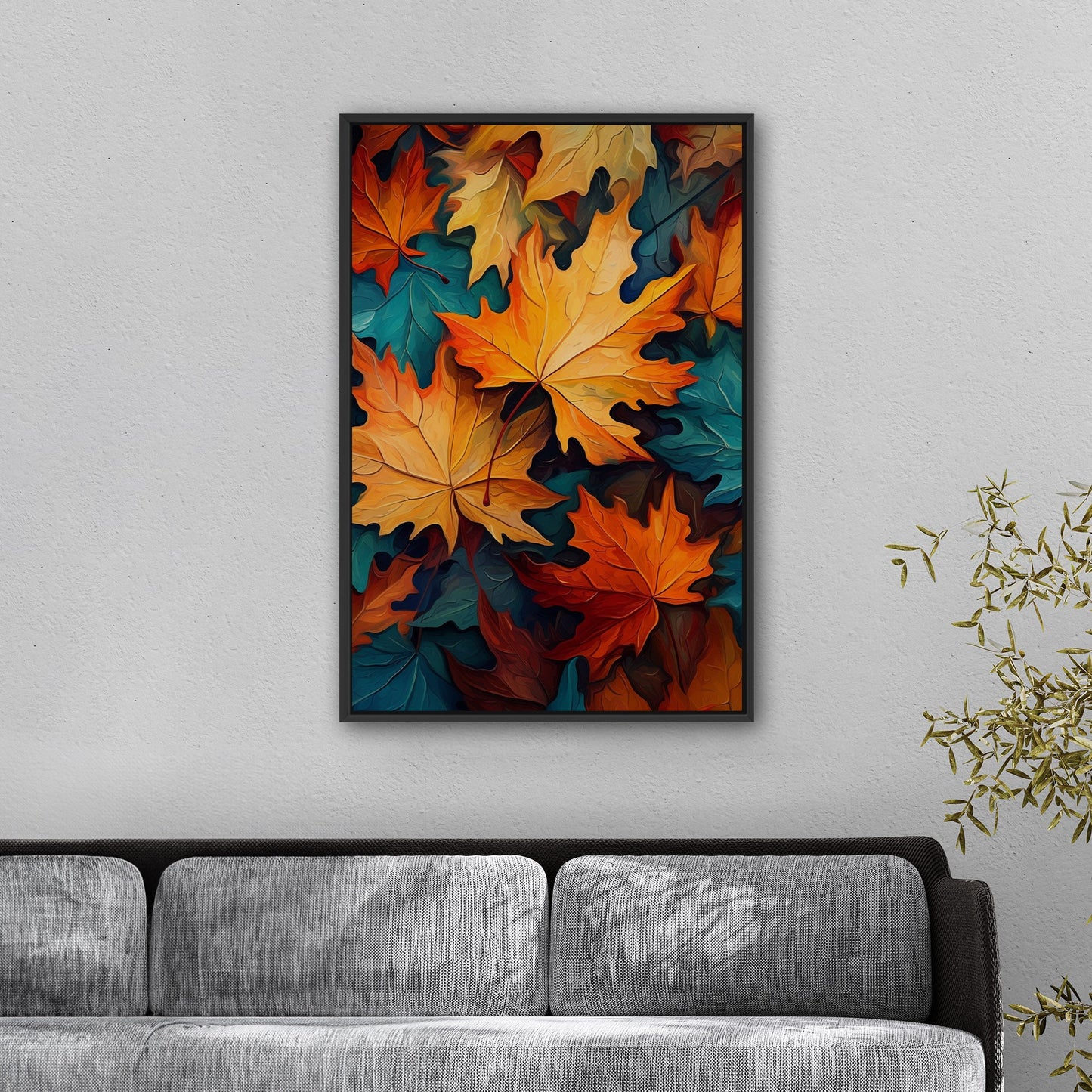 Painting of Autumn Leaves - Vivid Autumn Luminance