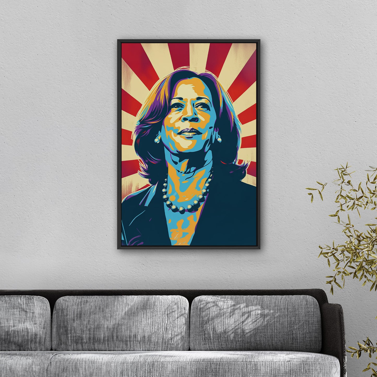 Kamala Harris - Regal Revolution in the Style of Obama Hope Poster