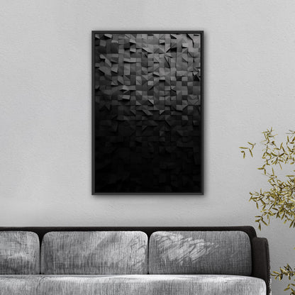 Abstract Photorealistic Cubist Wall Texture -Symmetry Serenity: Parallel Visions