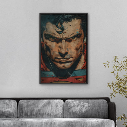 Closeup Portrait of Golden Age Superman - Iconic Vision: Superman Revived