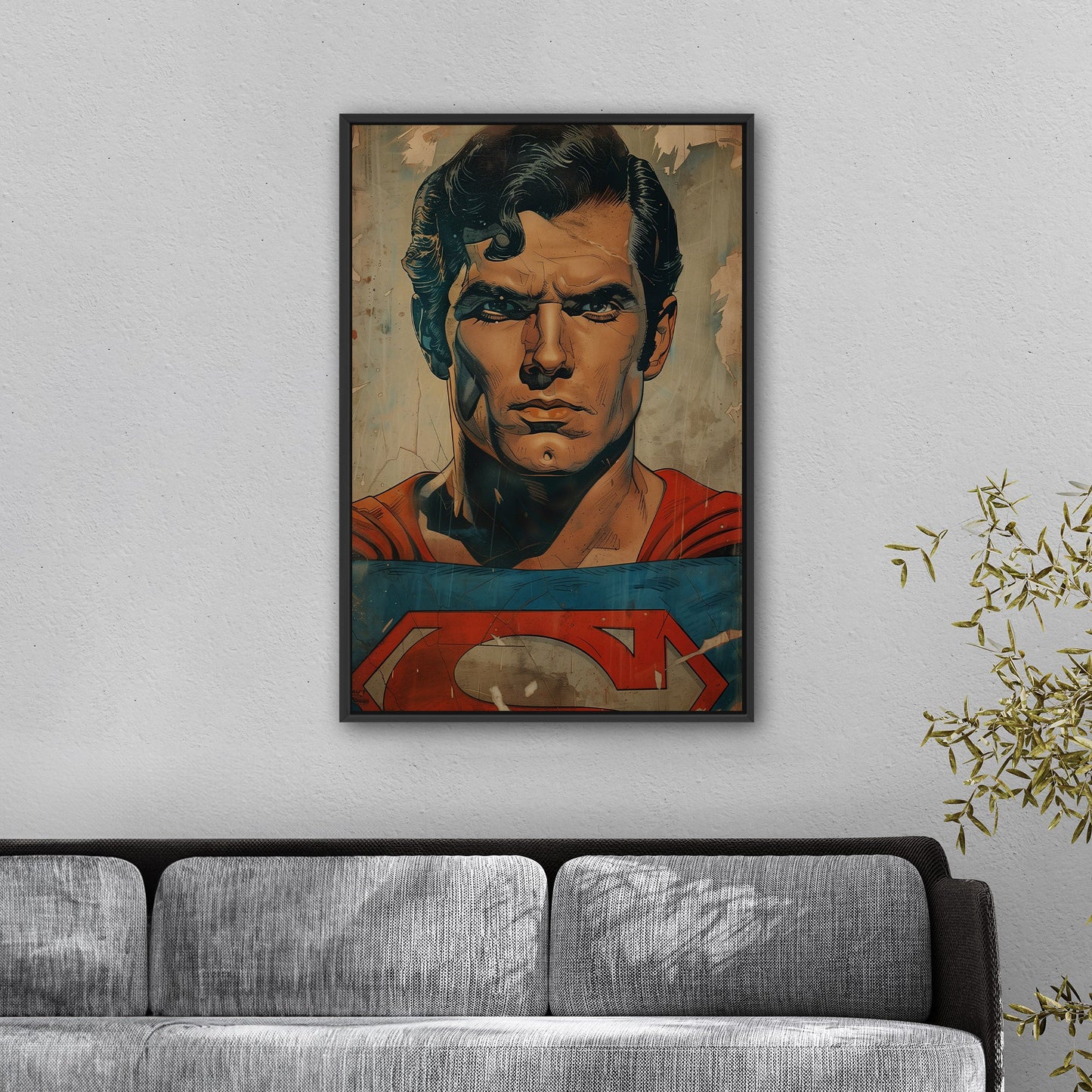 Heroic Retro Superman Closeup