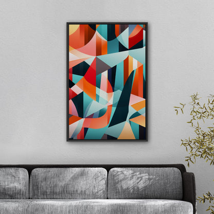 Bold geometric abstract wall art - Harmony in Motion