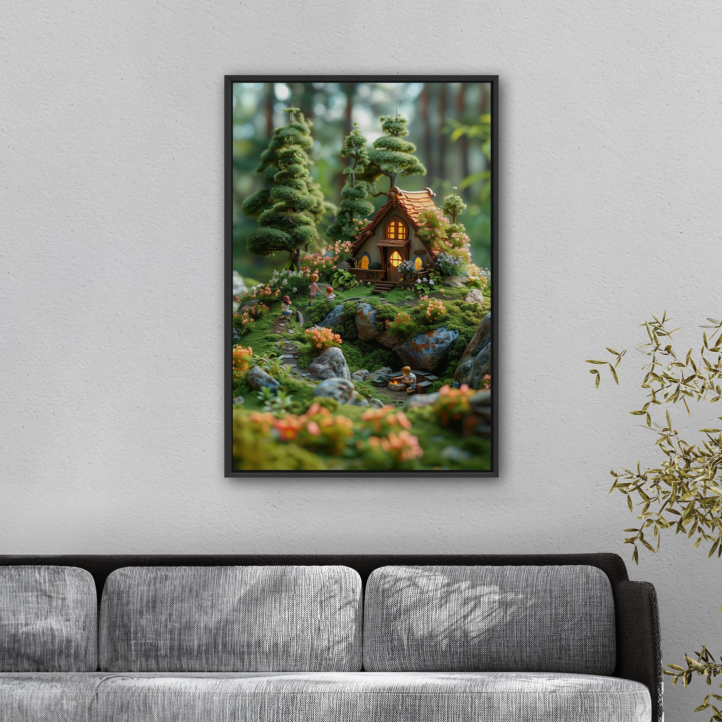 Enchanted Forest cottage 3D render - Dreamscape Woods