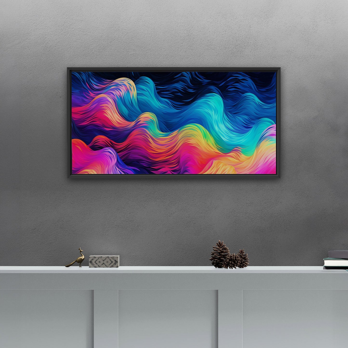 Abstract, vibrant wall art for modern spaces - Electric Dreams