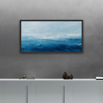 Abstract blue ocean brush strokes - Enigma