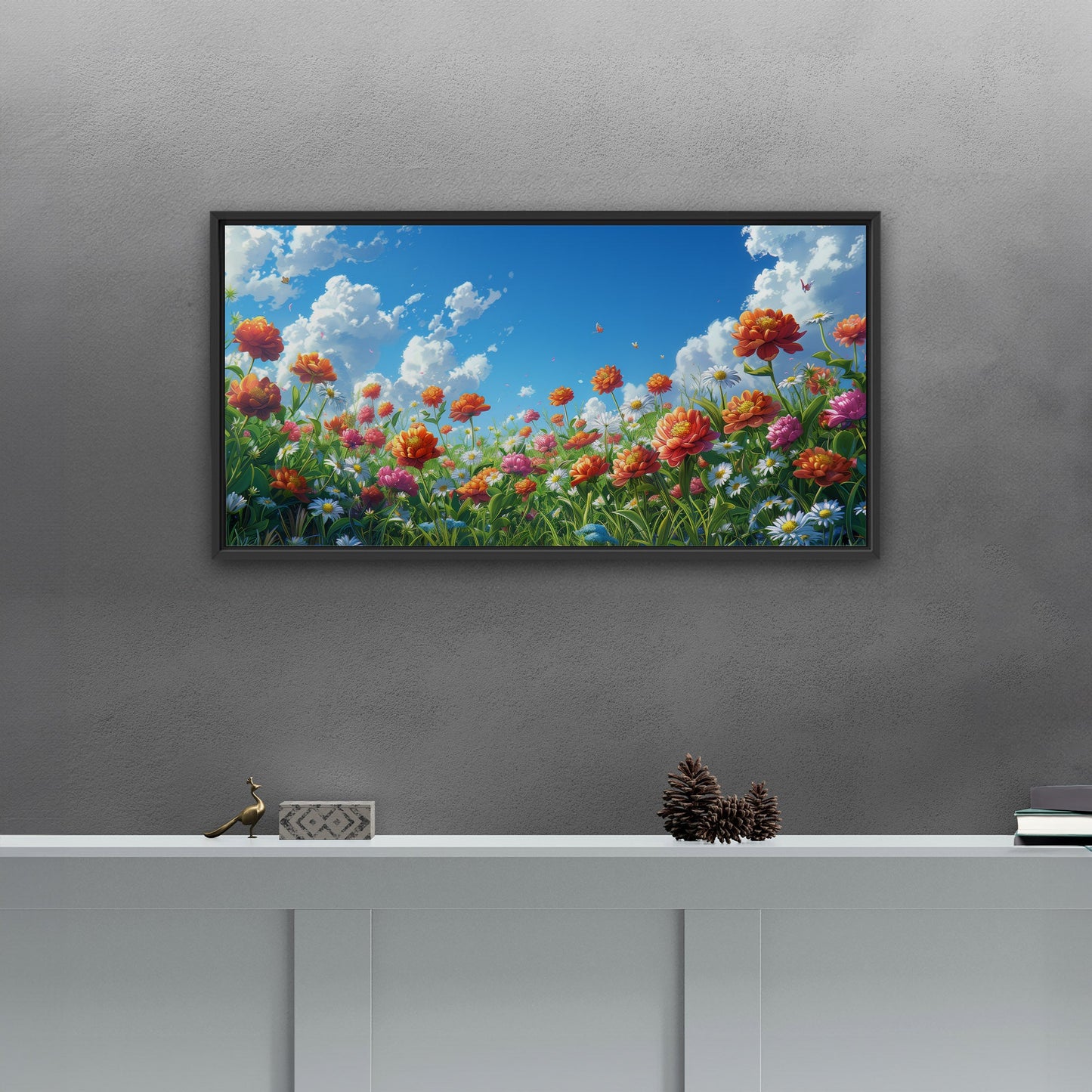 Vibrant, nature-inspired wall art - Enlivening Spring Garden