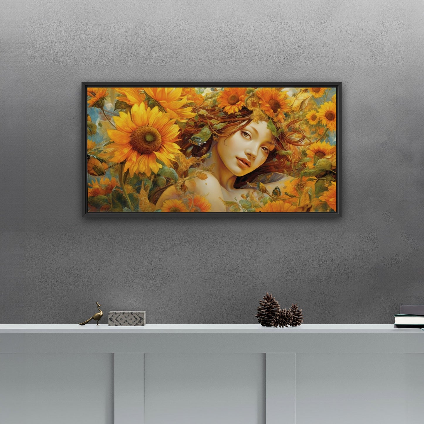 Captivating, elegant, intricate sunflower - Radiant Elegance -