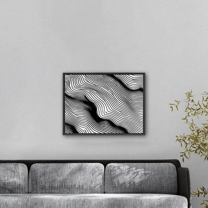 Elevate any space with sophisticated, intricate black and white wall art - Elegance Enigma