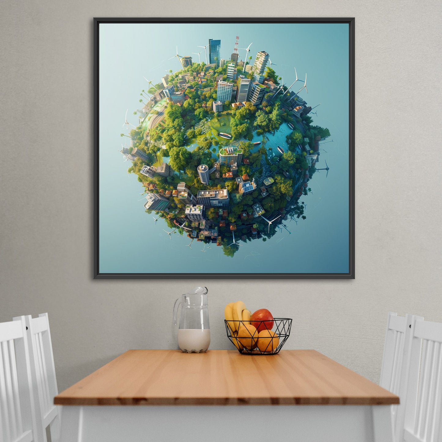 Enhance any room with Earth's view - Ethereal Exploration