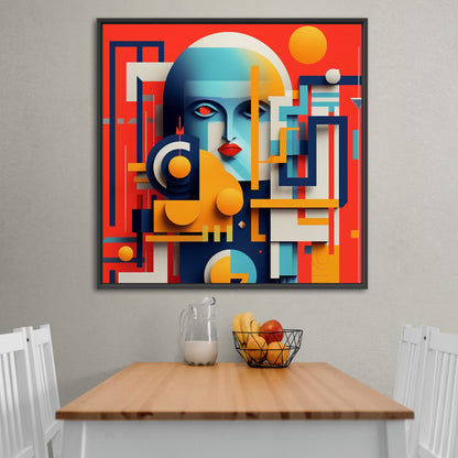 Vibrant art piece with bold graphic design and typography - Eclectic Energy