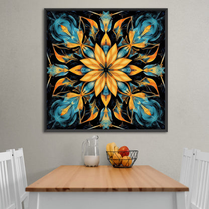 Hypnotic kaleidoscope art with vibrant colors, intricate patterns - Enchanted Kaleidoscope