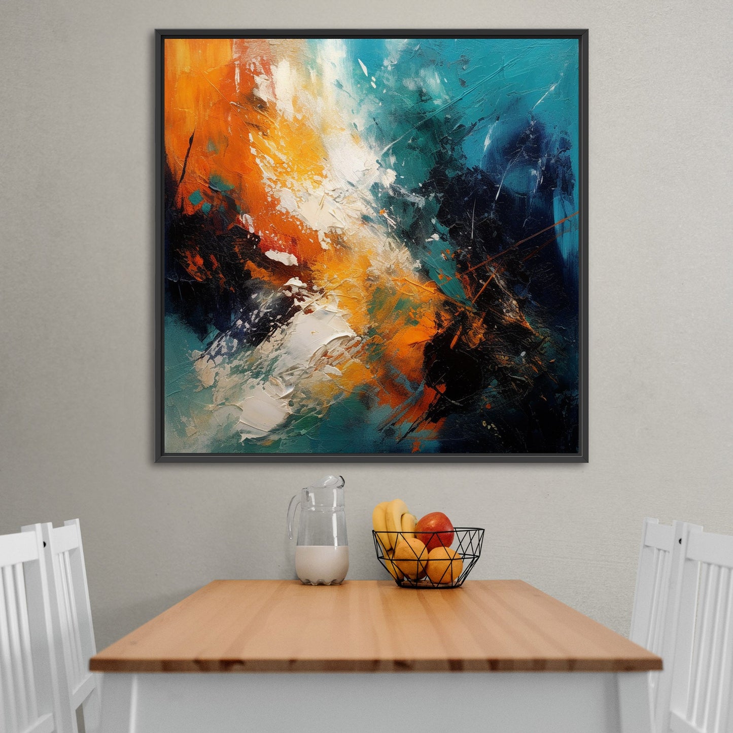 Bold and vibrant abstract painting - Contemporary Expressionism - Colorful Muse