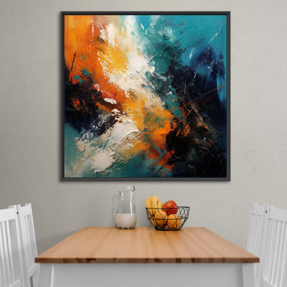 Bold and vibrant abstract painting - Contemporary Expressionism - Colorful Muse