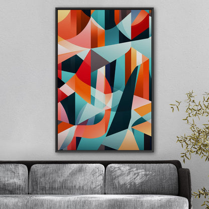 Bold geometric abstract wall art - Harmony in Motion