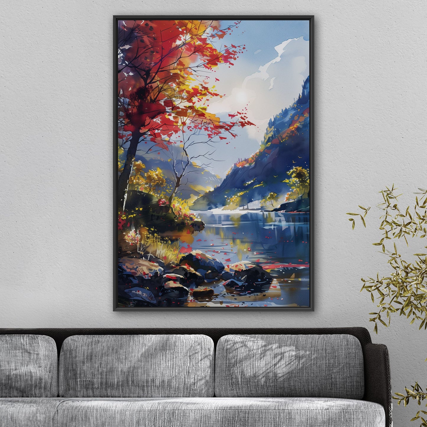 Vibrant landscape painting - Depth of Nature