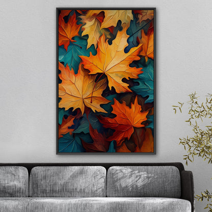 Painting of Autumn Leaves - Vivid Autumn Luminance