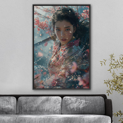 Figurative Portrait - Enchanted Sakura Garden