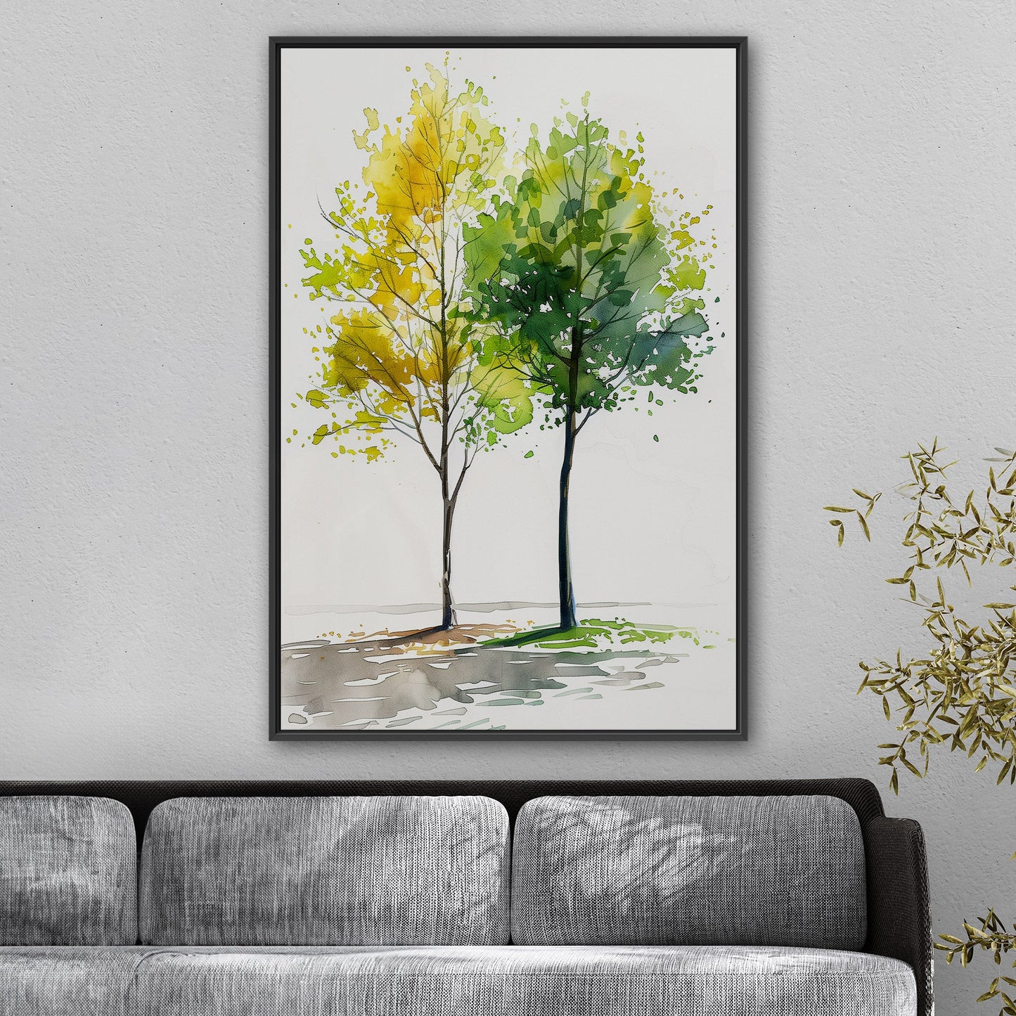 Vibrant Zen Trees