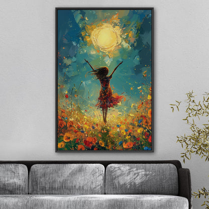 Vibrant, uplifting, energetic art for a lively Living Room - Joyful Dance