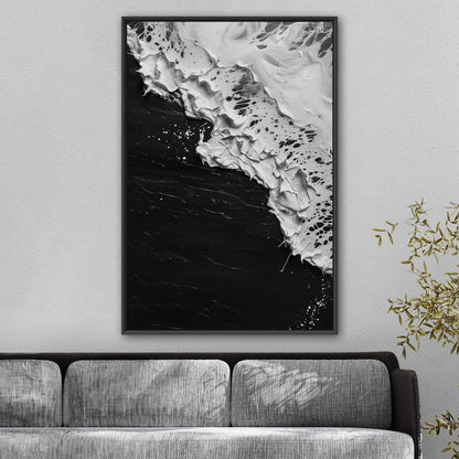 Abstract ocean wave oil painting - Serene Seabed