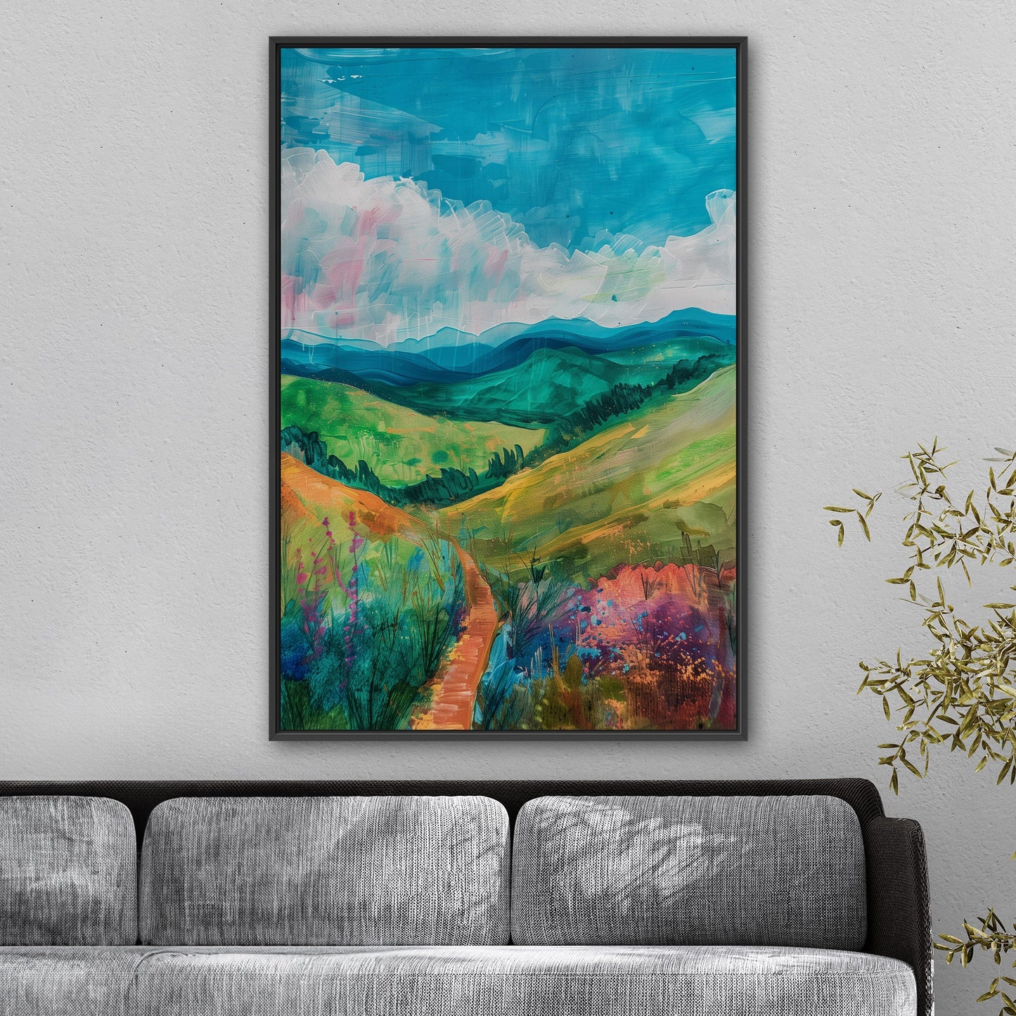 Serene landscape inspired by Edgar Degas - Tranquil Degas Dream