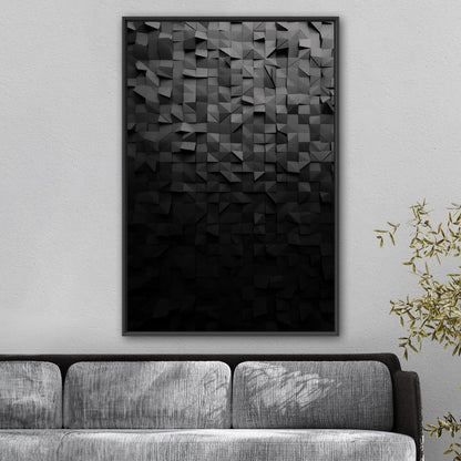 Abstract Photorealistic Cubist Wall Texture -Symmetry Serenity: Parallel Visions