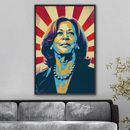 Kamala Harris - Regal Revolution in the Style of Obama Hope Poster