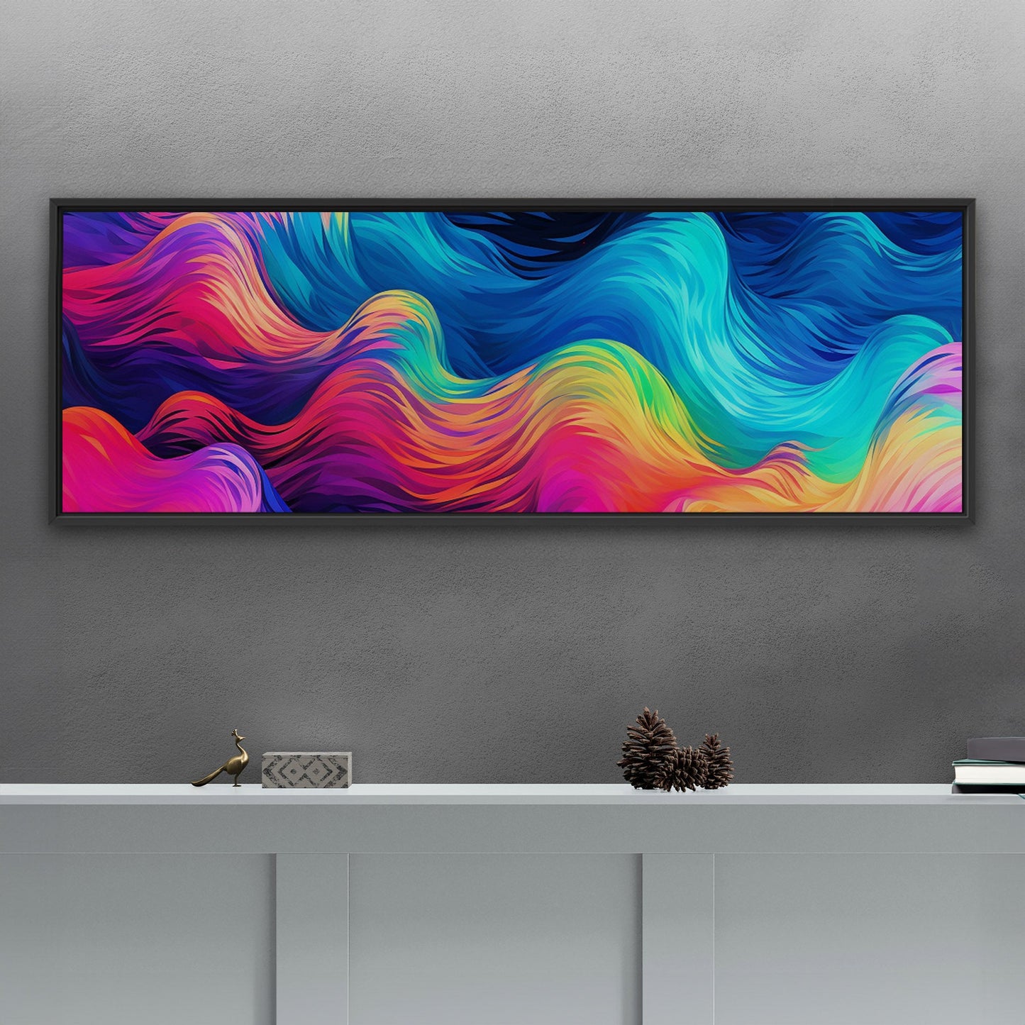 Abstract, vibrant wall art for modern spaces - Electric Dreams