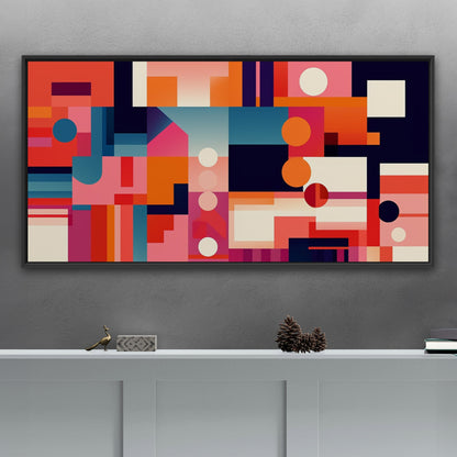 Geometric Abstract Painting - Vivid Visionary Vortex