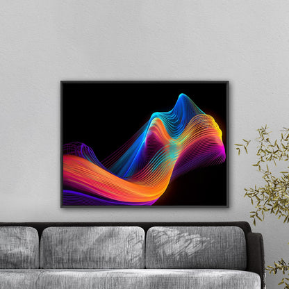 Colorful digital office tech art - Eternal Neon Euphoria