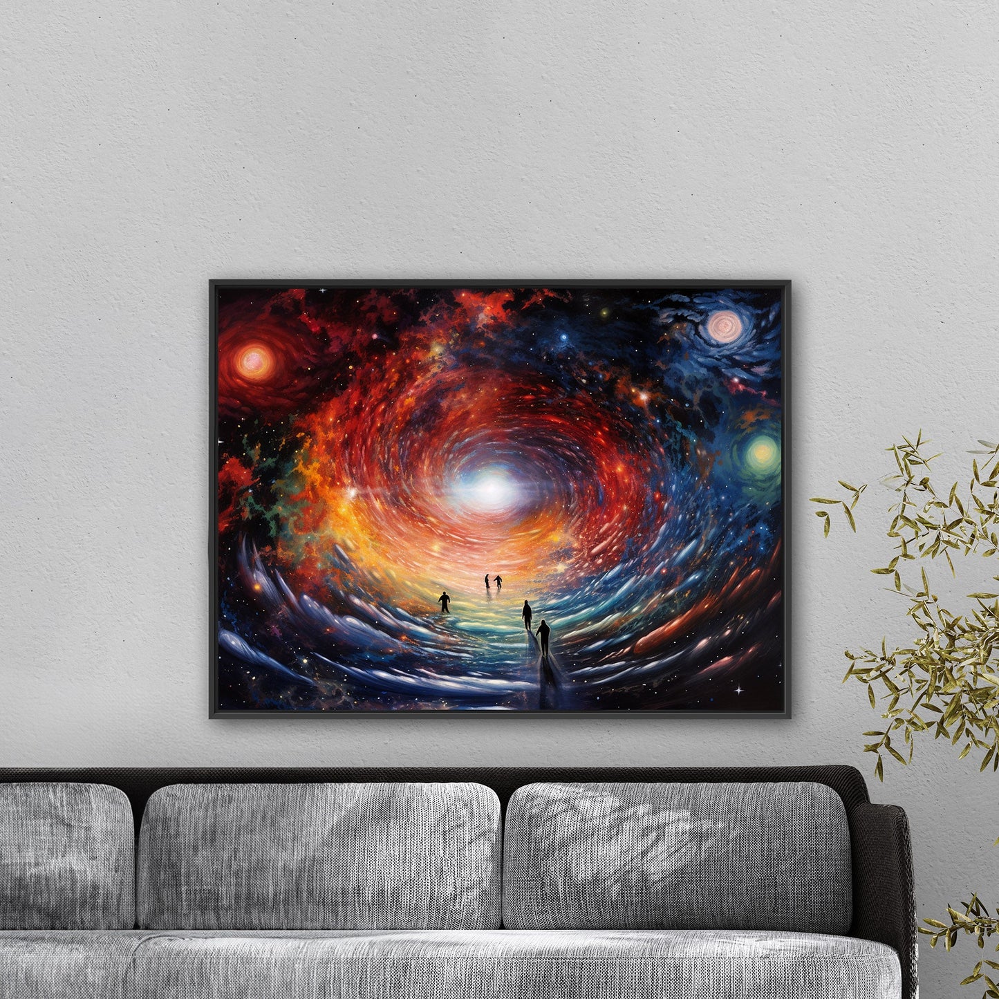 Psychedelic art depicting celestial energy - Vibrant Universe Journey