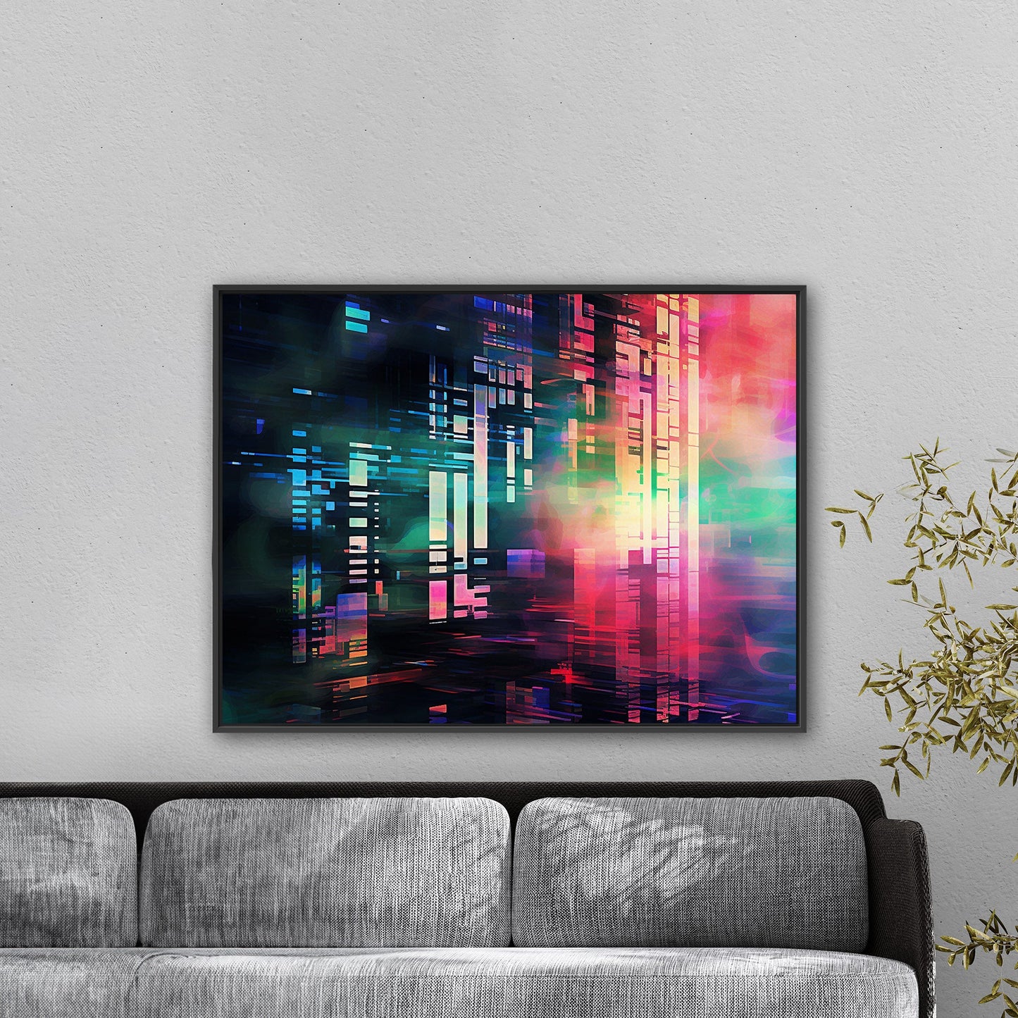 Innovative futuristic glitch abstract - Captivating Design