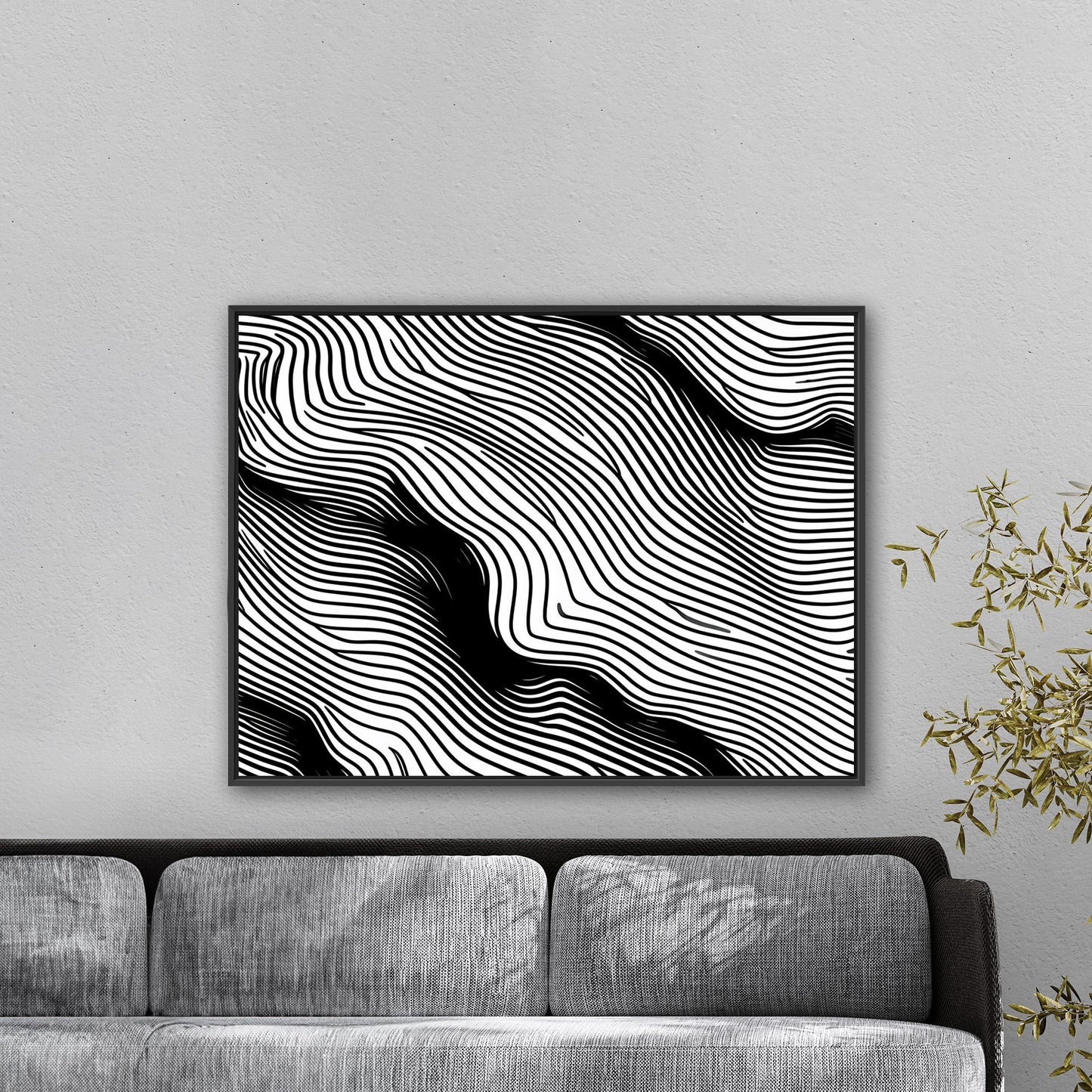 Elevate any space with sophisticated, intricate black and white wall art - Elegance Enigma