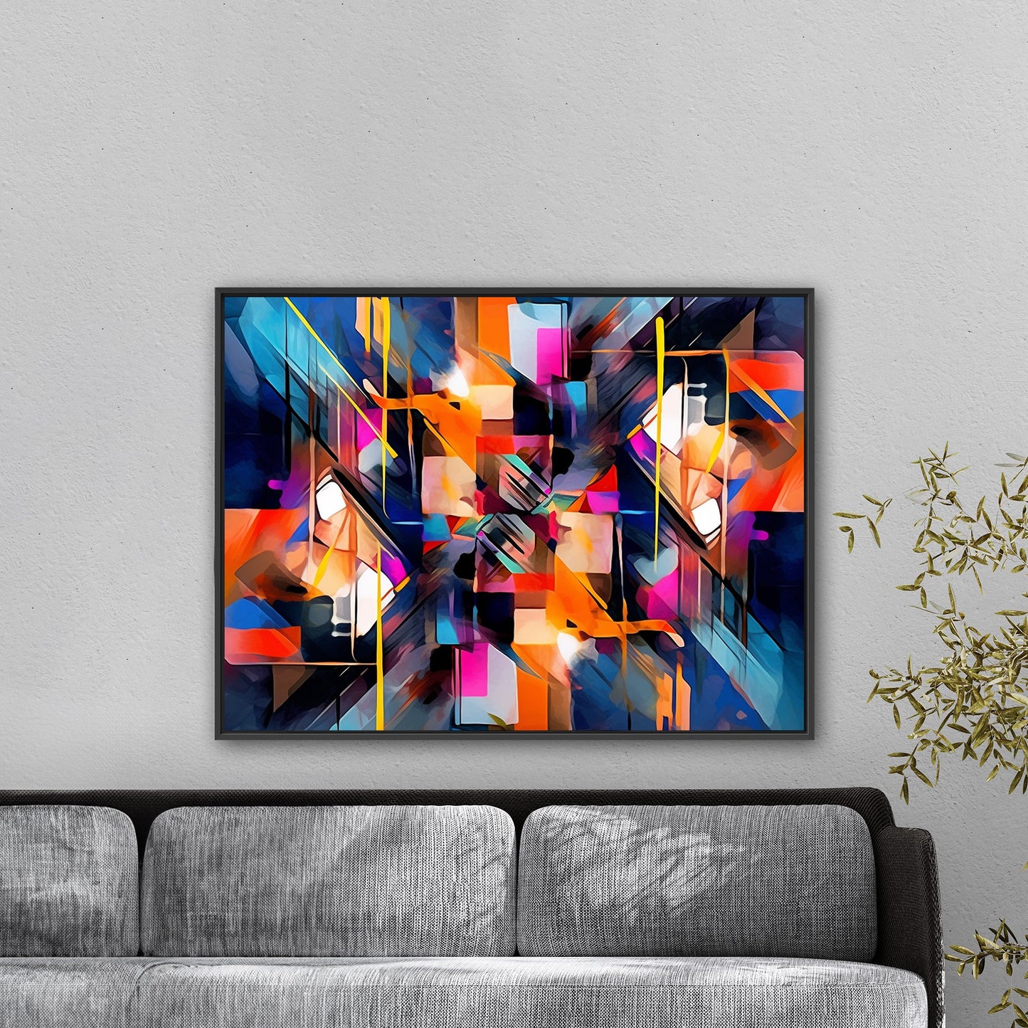 Bold abstract art piece - Vivid Spectrum