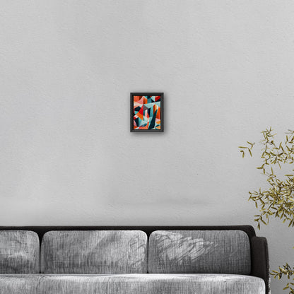 Bold geometric abstract wall art - Harmony in Motion