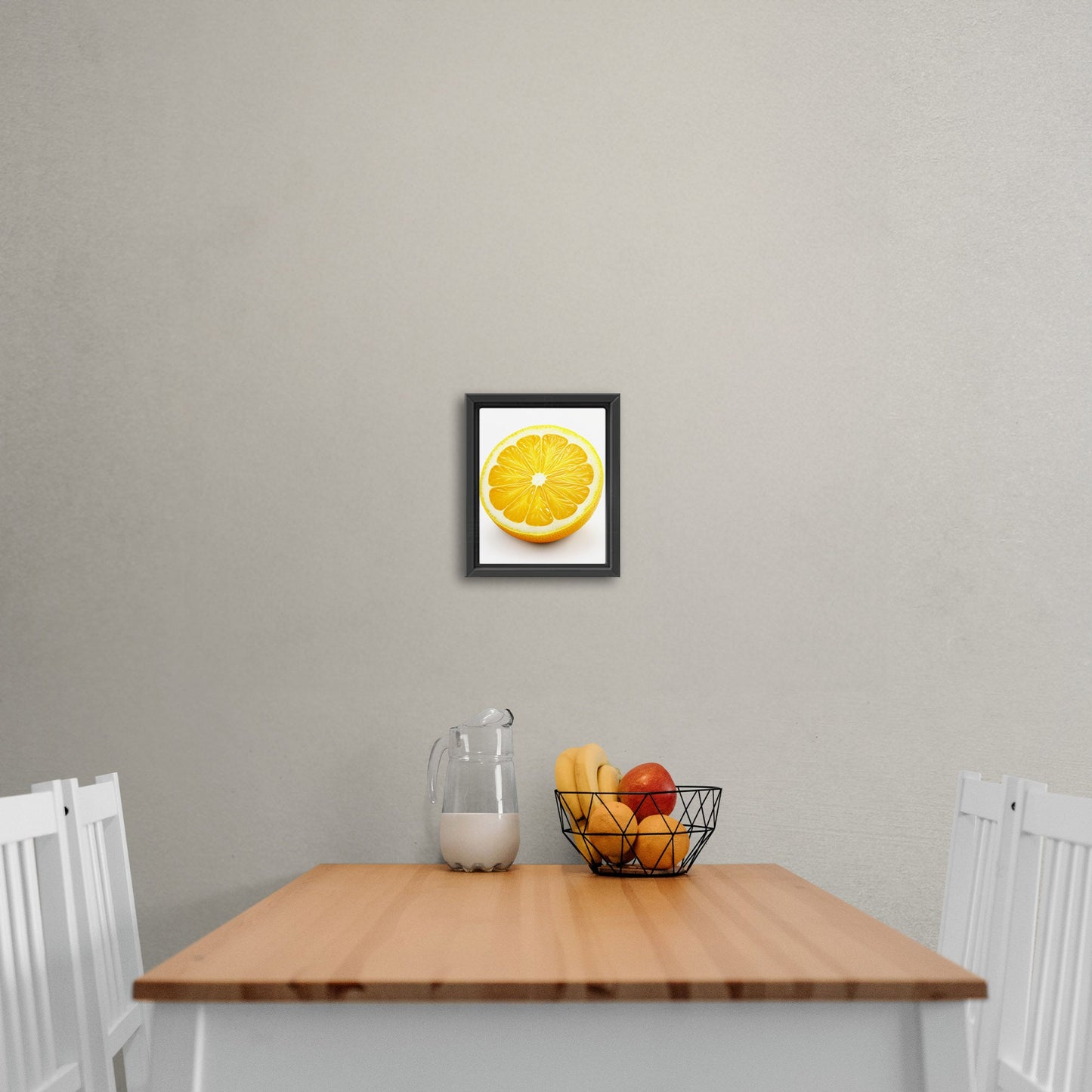 Still Life of a Lemon on White Background - Zesty Summer Citrus Slice