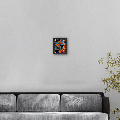 Bold, abstract wall art with geometric shapes and vibrant colors - Transformative Abstraction