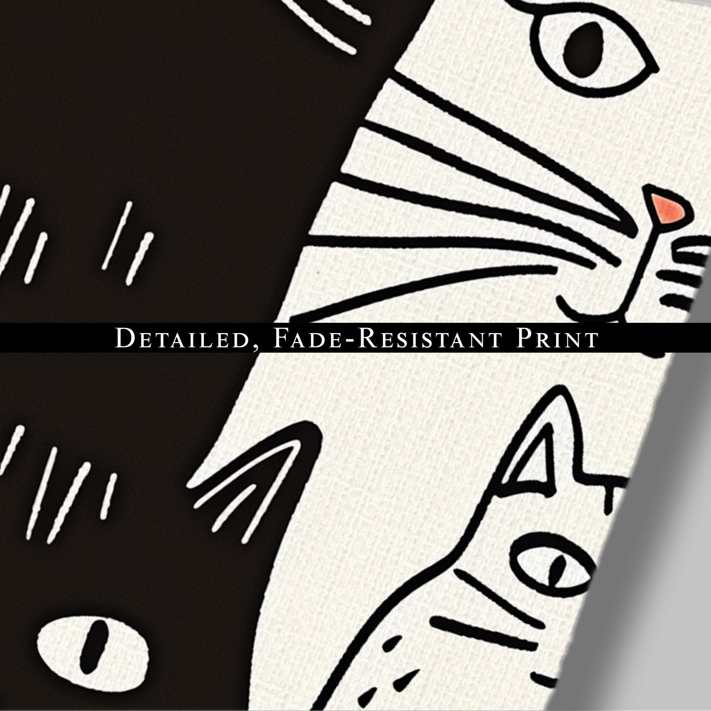 Black, white, red, orange cats drawing - Curious Cats in Gemma's Comics