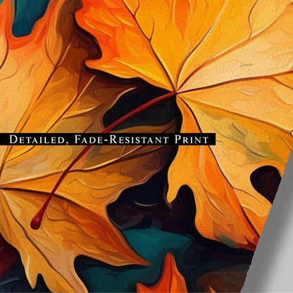 Painting of Autumn Leaves - Vivid Autumn Luminance