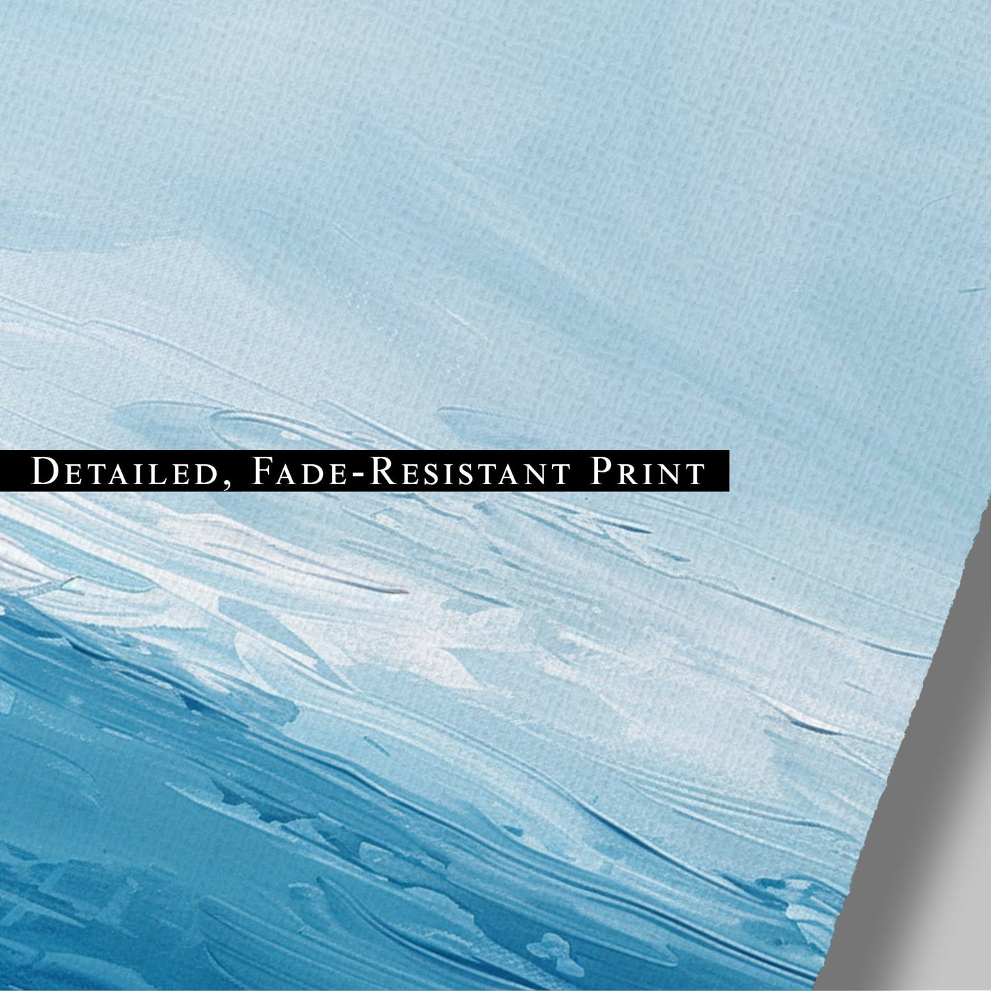 Abstract brush stroke painting - Ocean Blue Sky