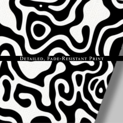 Black and White Stylized Reef Texture - Vector Elegance