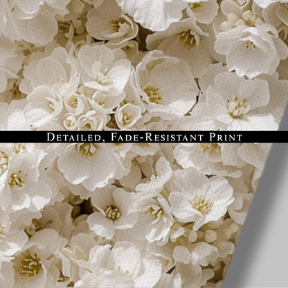 Photorealistic White Wildflower Top-down Texture - White Floral Abundance