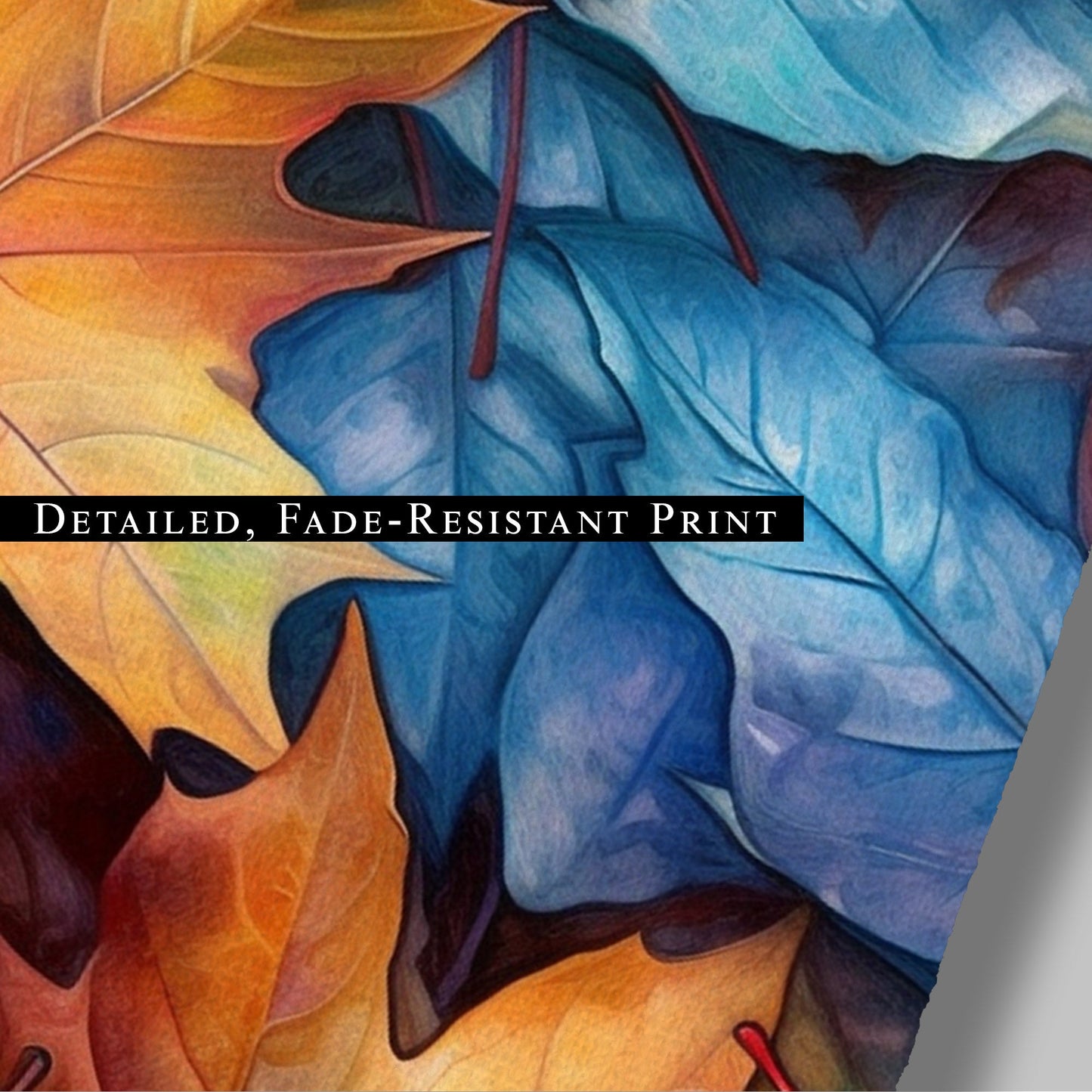 Autumn Leaves Closeup Painting - Colorful Autumn Foliage Delight