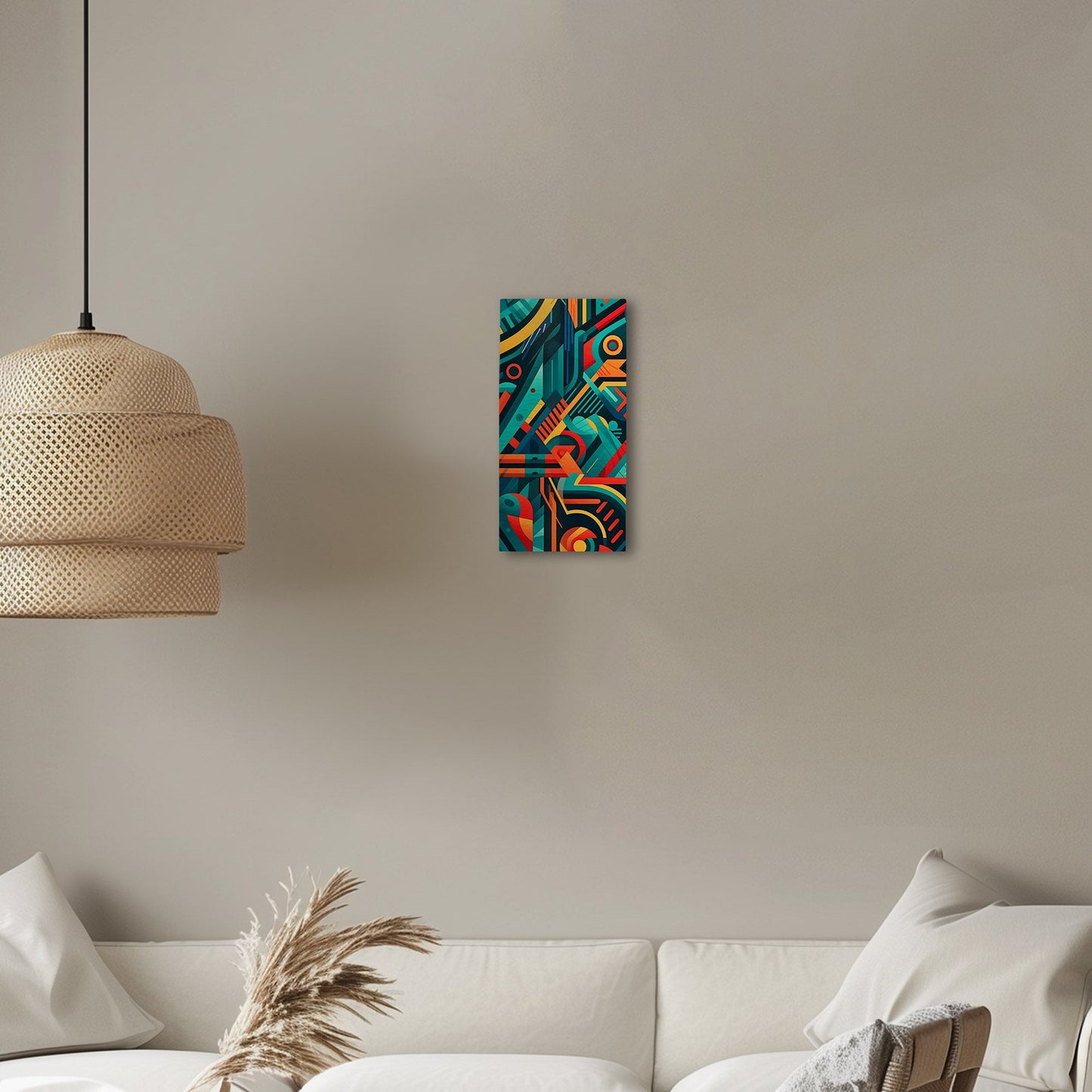 Bold graphic pattern wall art inspired by modern design - Vibrant Abstraction